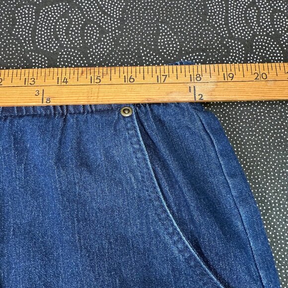 Hasting & Smith Womens Size XL Blue Elastic Waist Denim-Style Pants Relaxed Fit - Picture 4 of 9